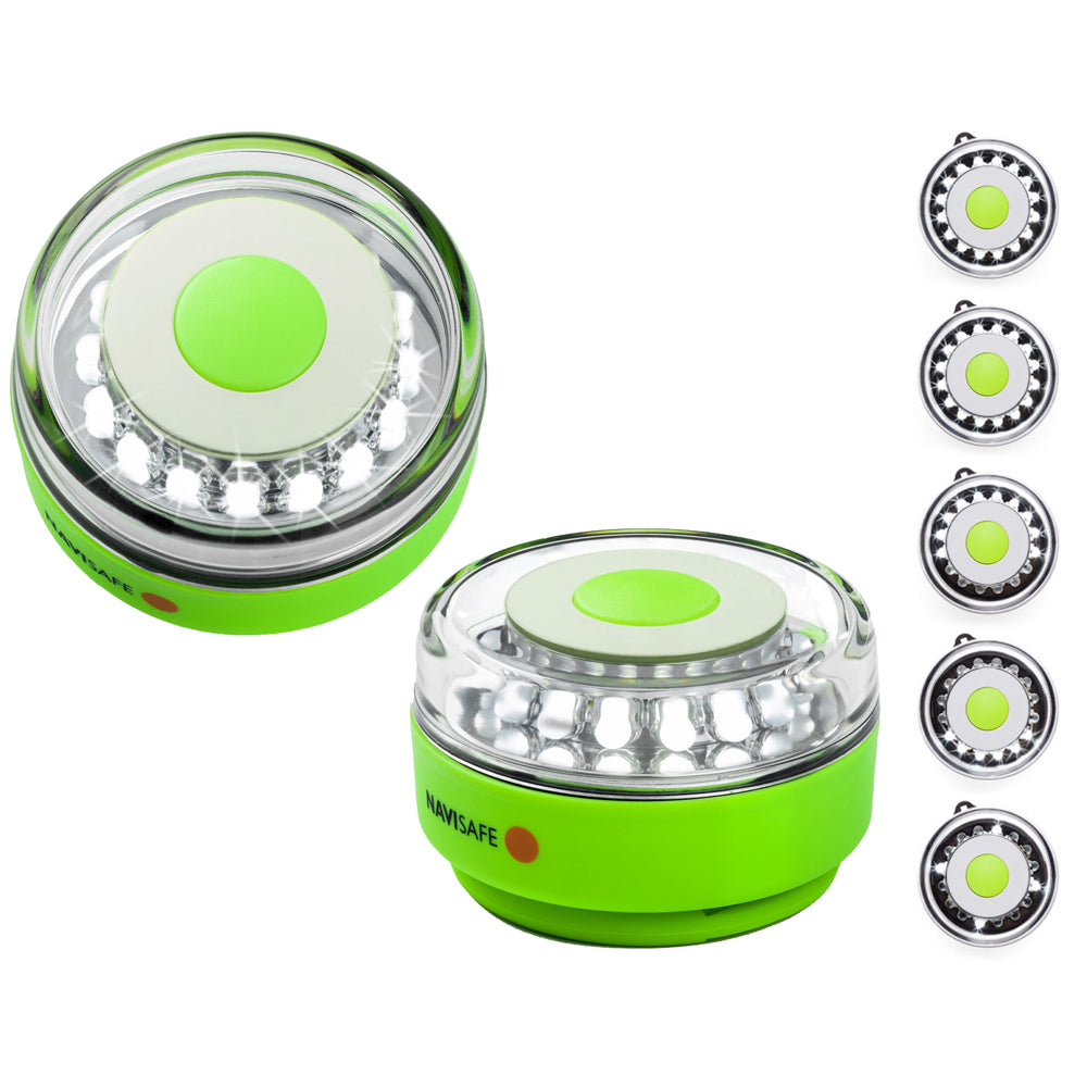 Navisafe Navilight All-White 5 Mode 360&deg; Rescue 2NM w/Green Magnet Base