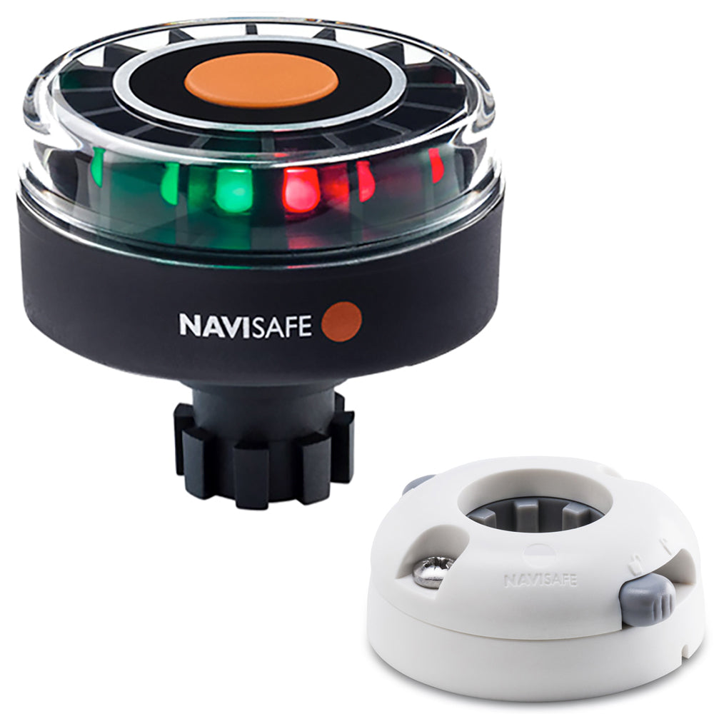 Navisafe Navilight Tricolor 2NM w/Navibolt Base &amp; Horizontal Mount - White