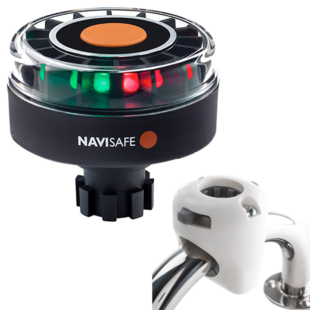 Navisafe Navilight Tricolor 2NM w/Navibolt Base &amp; Rail Mount - White