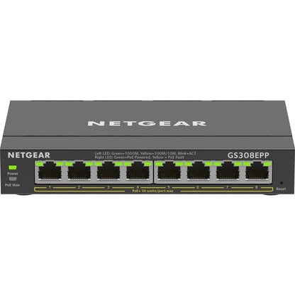 Netgear 8 Port Poe Gigabit Ethernet Plus Switch (Gs308Epp)