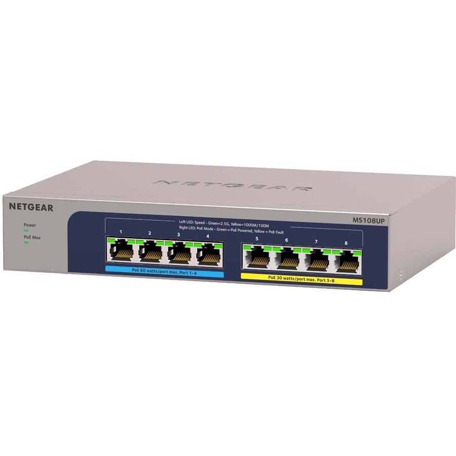 Netgear 8-Port Ultra60 Poe++ Multi-Gigabit (2.5G) Ethernet Plus Switch
