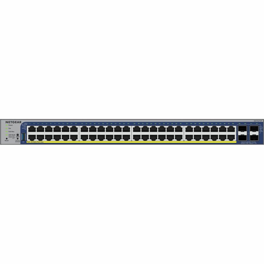 Netgear Gigabit PoE+ Smart Switches with 4 Dedicated 10G SFP+ 48 Ports - Manageable