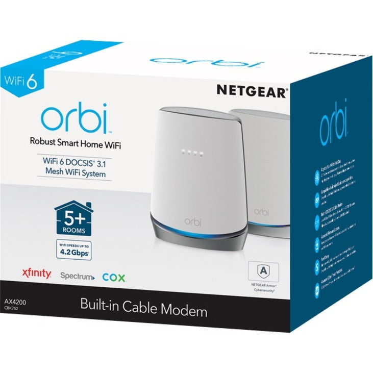 Netgear Orbi Wi-Fi 6 Ieee 802.11Ax Ethernet Wireless Router