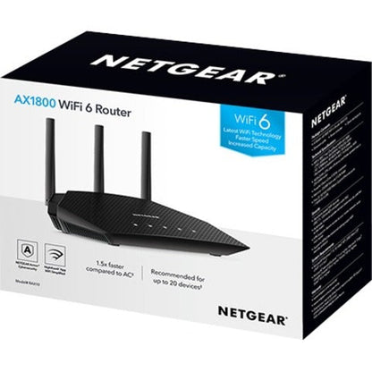 Netgear Rax10 Wi-Fi 6 Ieee 802.11Ax Ethernet Wireless Router
