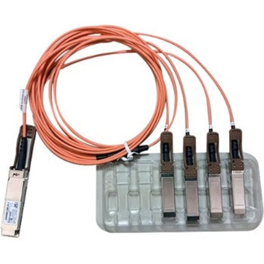 Netpatibles Qsfp To 4 Sfp+ Active Optical Breakout Cable