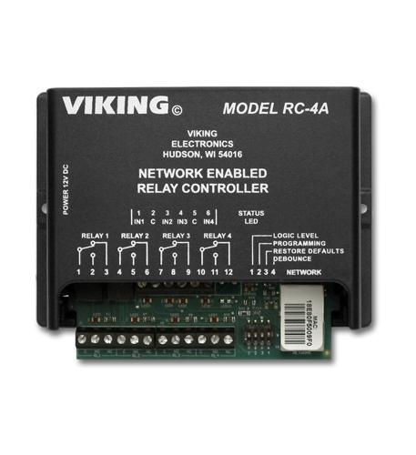 Network Enabled 4 Relay Controller VK-RC-4A