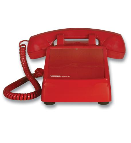 No Dial Desk Phone - Red VK-K-1500P-D