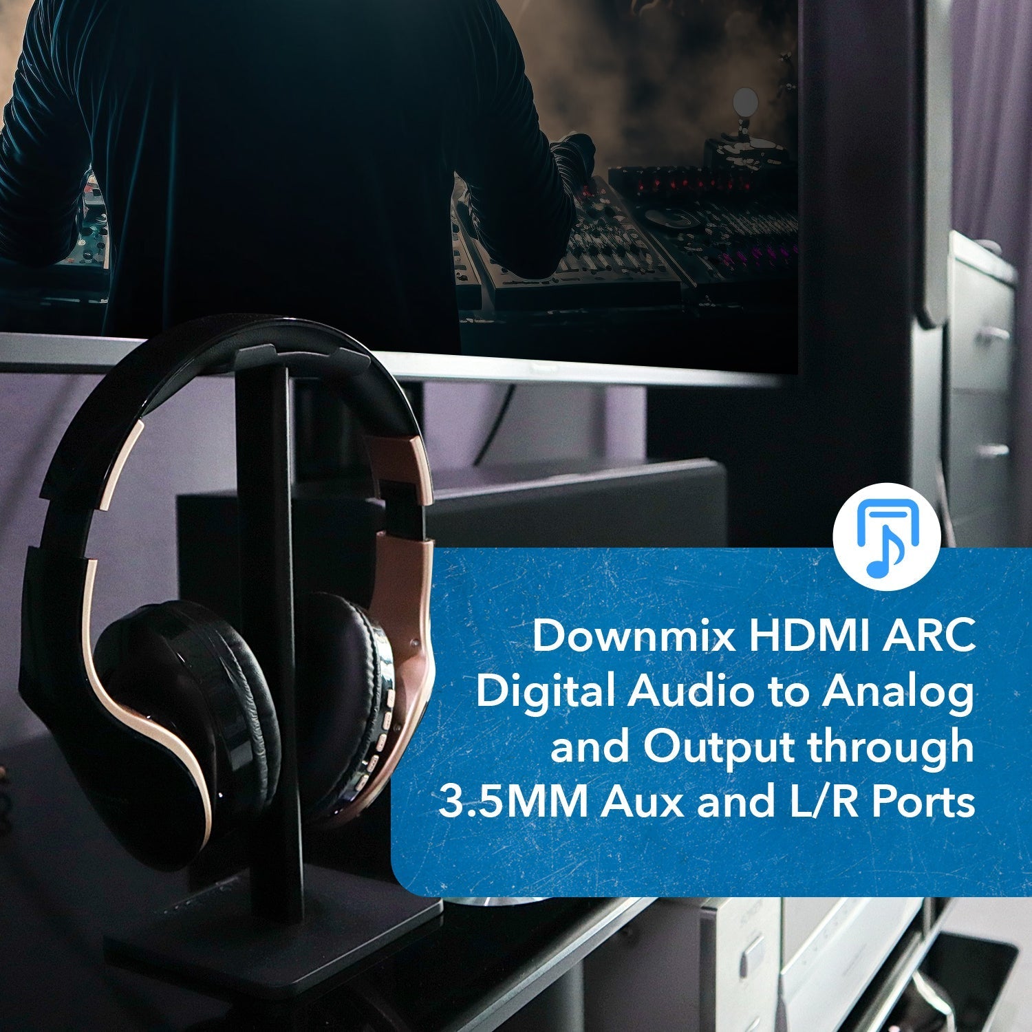 OREI HDMI ARC Audio Down-mixer with Dolby 5.1 (DA26)