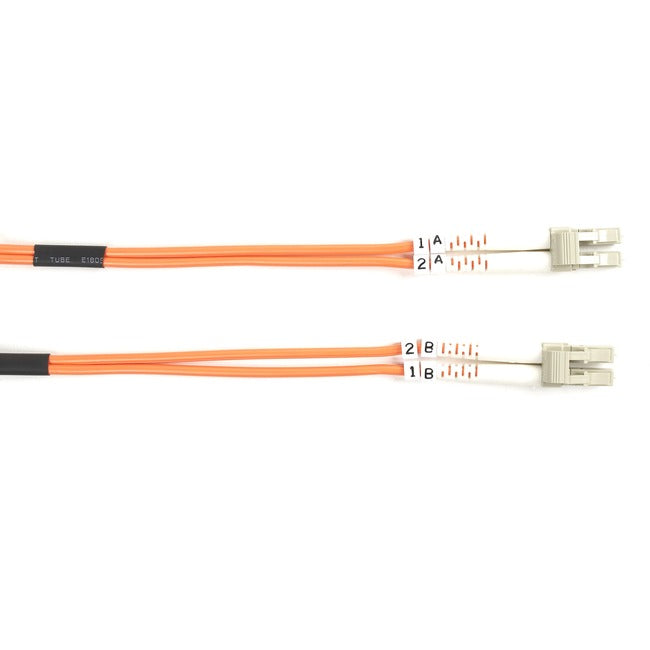 Om1 62.5/125 Multimode Fiber Optic Patch Cable - Ofnr Pvc, Lc To Lc, Orange, 5-M Bbx-Fo625-005M-Lclc