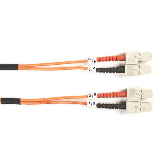 Om1 62.5/125 Multimode Fiber Optic Patch Cable - Ofnr Pvc, Sc To Sc, Orange, 5-M Bbx-Fo625-005M-Scsc