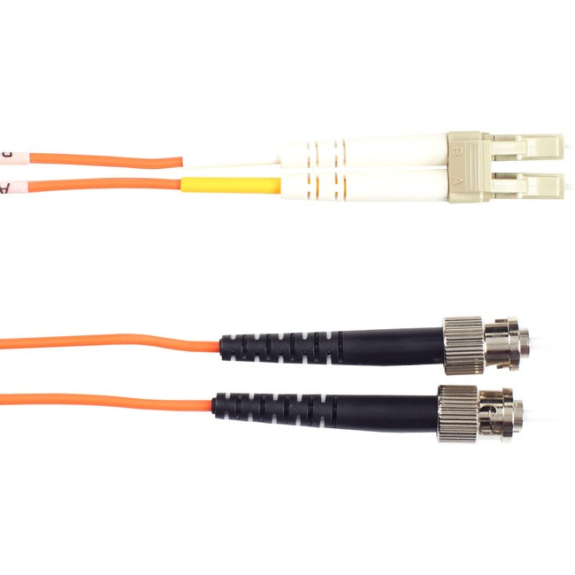 Om1 62.5/125 Multimode Fiber Optic Patch Cable - Ofnr Pvc, St To Lc, Orange, 2-M Bbx-Efn110-002M-Stlc