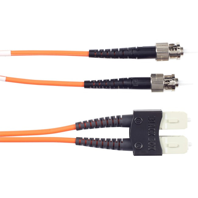 Om1 62.5/125 Multimode Fiber Optic Patch Cable - Ofnr Pvc, St To Sc, Orange, 3-M Bbx-Efn110-003M-Stsc