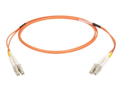 Om2 50/125 Multimode Fiber Optic Patch Cable - Ofnr Pvc, Lc To Lc, Orange, 5-M (
