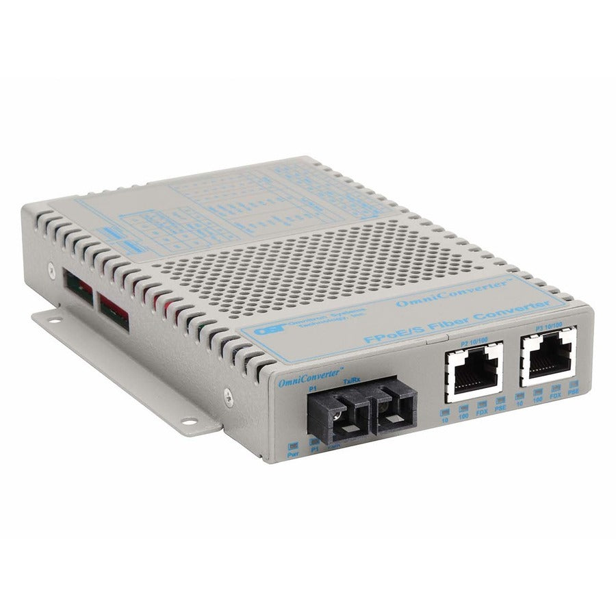 Omniconverter 10/100 Poe Ethernet Fiber Media Converter 9302-0-21W