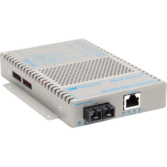 Omniconverter 10/100/1000 Poe Gigabit Ethernet Fiber Media Converter Switch Rj45 Sc Multimode 550M 9402-0-19