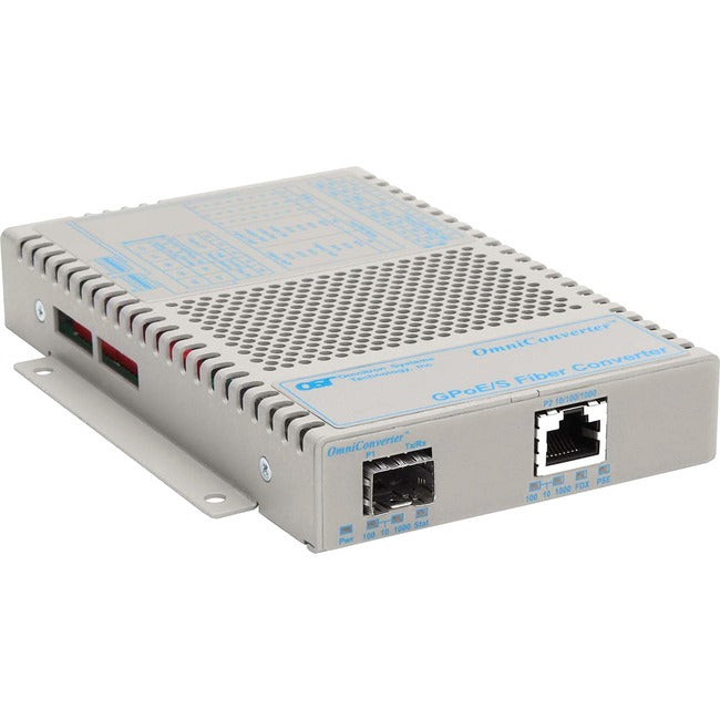 Omniconverter 10/100/1000 Poe Gigabit Ethernet Fiber Media Converter Switch Rj45 Sfp 9419-0-12
