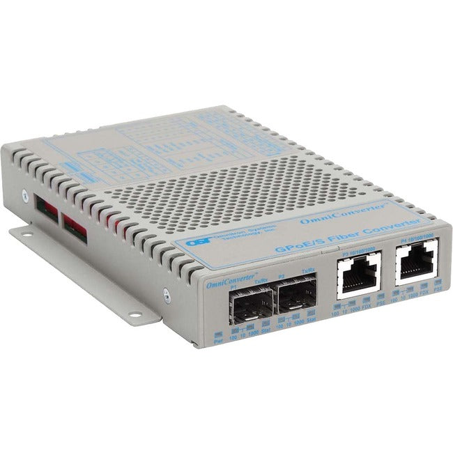 Omniconverter 10/100/1000 Poe Gigabit Ethernet Fiber Media Converter Switch Rj45 Sfp 9419-1-21