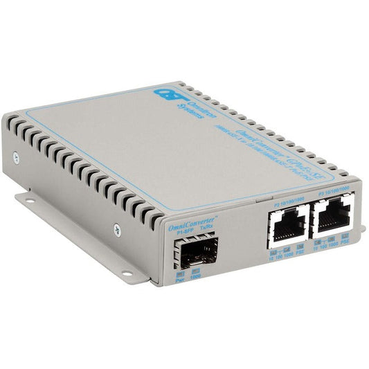 Omniconverter Se 10/100/1000 Poe+ Gigabit Ethernet Fiber Media Converter Switch Rj45 Sfp 9499-0-21