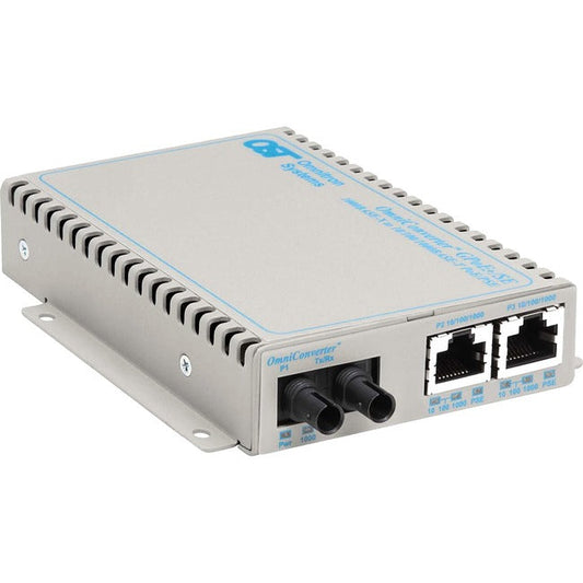 Omniconverter Se 10/100/1000 Poe+ Gigabit Ethernet Fiber Media Converter Switch Rj45 St Multimode 550M 9480-0-21