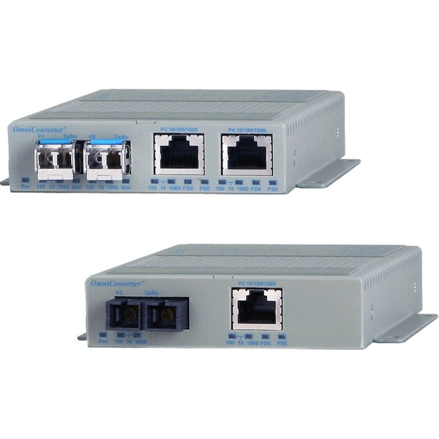 Omnitron Systems OmniConverter GPoE+/S 9422-0-19Z Transceiver/Media Converter