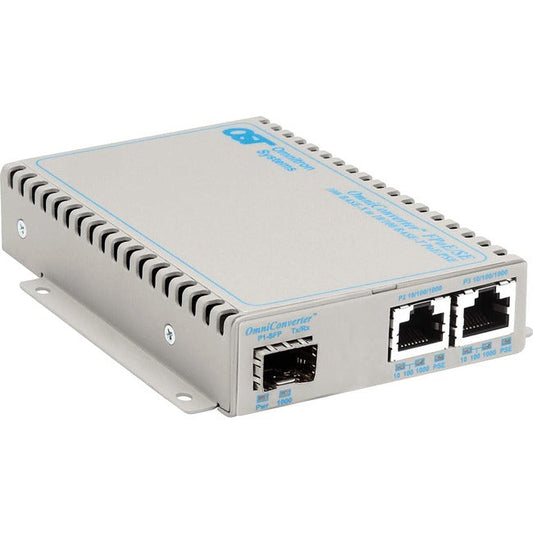 Omnitron Systems Omniconverter Se 10/100 Poe Fast Ethernet Fiber Media Converter Switch Rj45 Sfp 9379-0-21