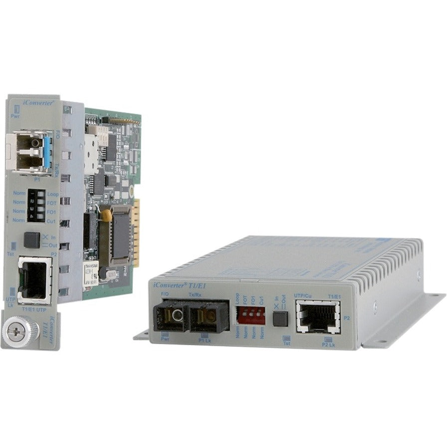 Omnitron Systems T1/E1 Managed Media Converter 8706-0W