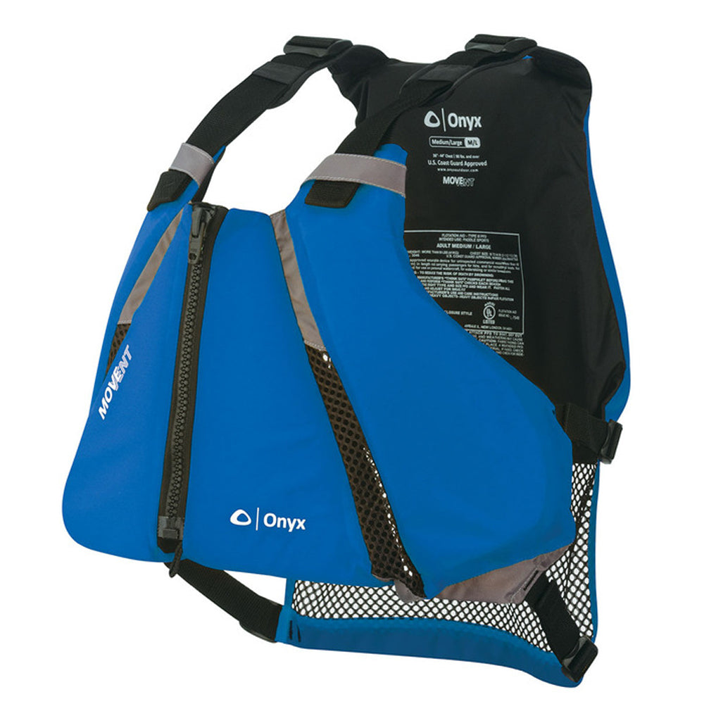 Onyx MoveVent Curve Paddle Sports Life Vest - M/L - Blue