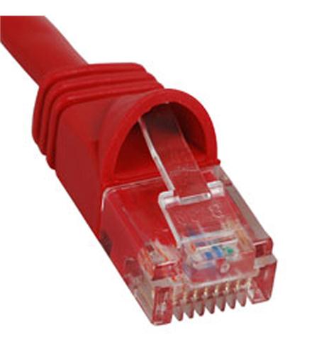 PATCH CORD- CAT 5e- MOLDED BOOT- 1' RD ICC-ICPCSJ01RD