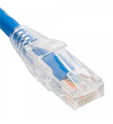 PATCH CORD CAT5e CLEARBOOT 10' 25PK BLUE ICC-ICPCSM10BL