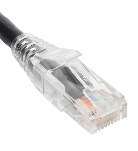 PATCH CORD CAT6 CLEAR BOOT 10' BLACK ICC-ICPCST10BK