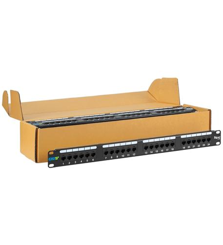 PATCH PANEL- CAT 5E- 24-PORT- 1RMS- 6 PK ICC-ICMPP245EV