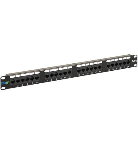 PATCH PANEL- CAT 5e- 24-PORT- 1 RMS ICC-ICMPP0245E