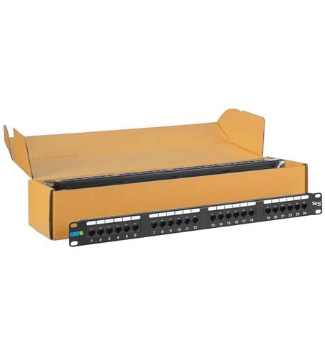 PATCH PANEL- CAT 6- 24-PORT- 1 RMS- 6 PK ICC-ICMPP2460V