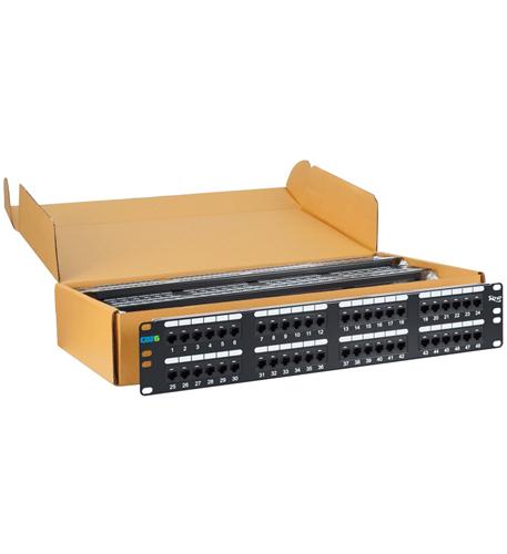 PATCH PANEL- CAT 6- 48-PORT- 2 RMS- 6 PK ICC-ICMPP4860V