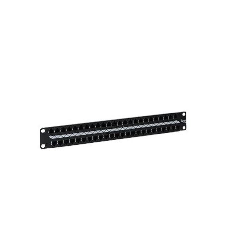 PATCH PANEL- CAT5E- FEEDTHRU- 48-P- 1RMS ICC-ICMPP48C51