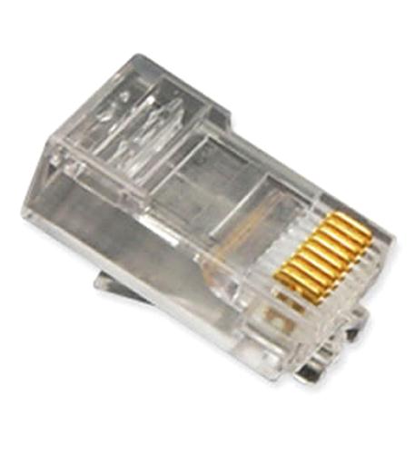 PLUG- 8P8C- OVAL ENTRY- SOLID- 100PK ICC-ICMP8P8SRD