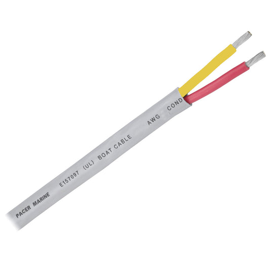 Pacer 10/2 AWG Round Safety Duplex Cable - Red/Yellow - 100&#39;