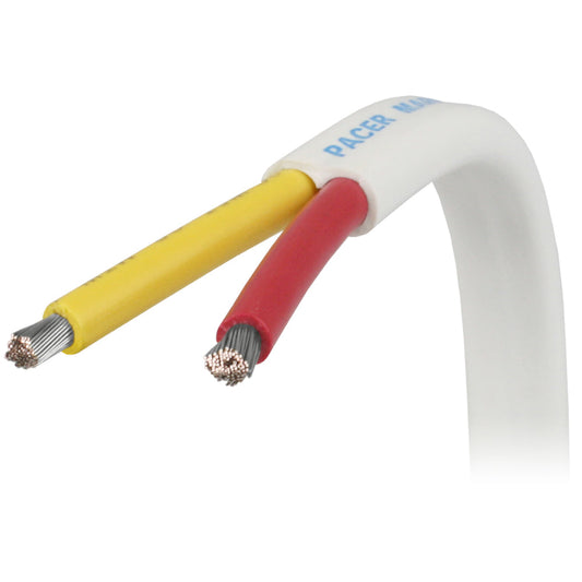 Pacer 12/2 AWG Safety Duplex Cable - Red/Yellow - 100&#39;