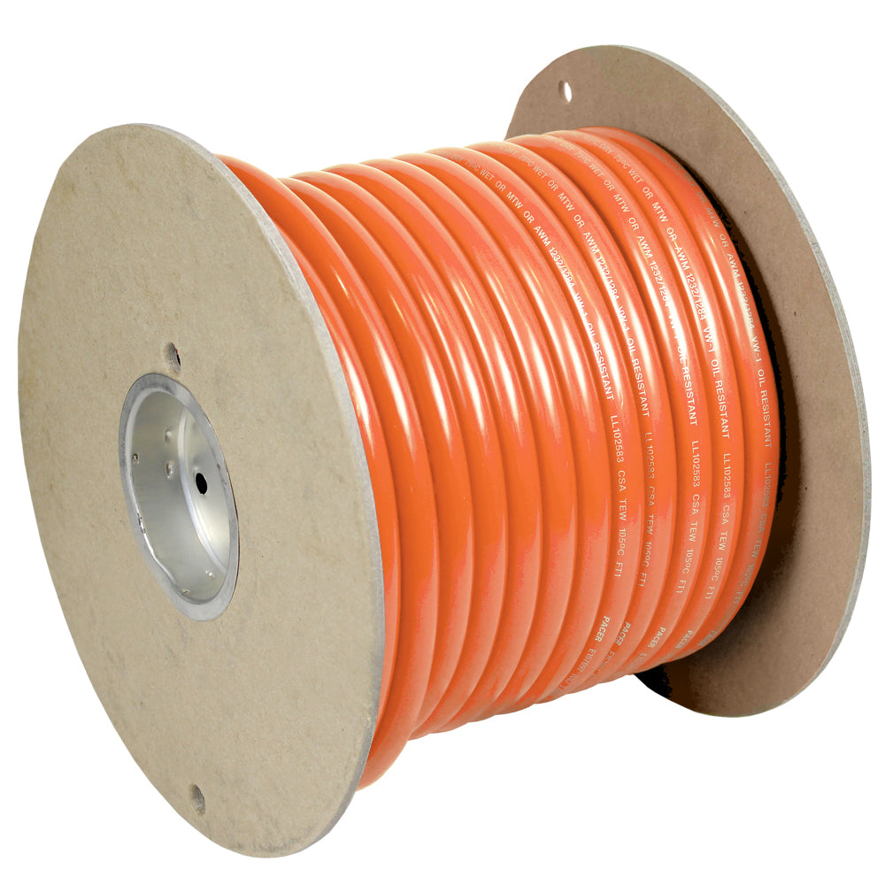 Pacer Orange 6 AWG Battery Cable - 100&#39;