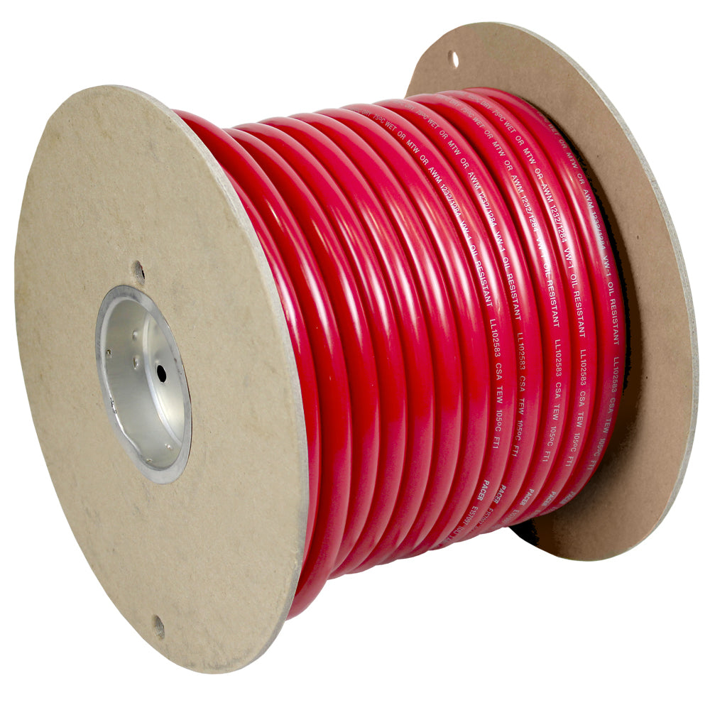 Pacer Red 1 AWG Battery Cable - 100&#39;