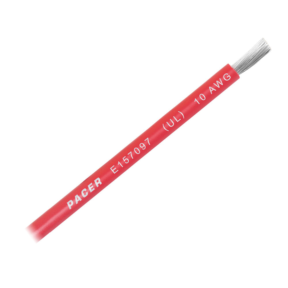 Pacer Red 10 AWG Battery Cable - Sold By The Foot