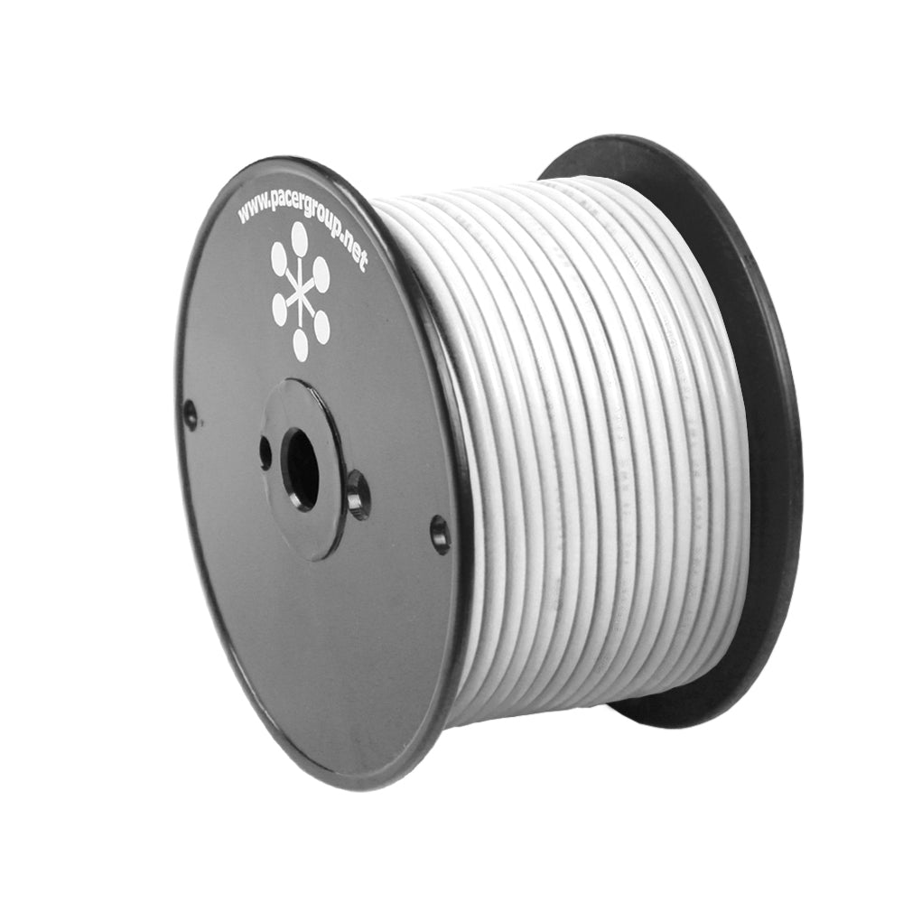 Pacer White 10 AWG Primary Wire - 100&#39;