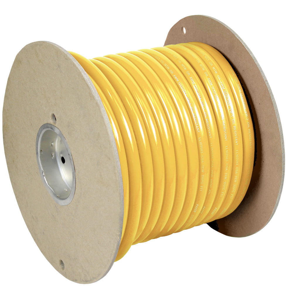 Pacer Yellow 1 AWG Battery Cable - 100&#39;