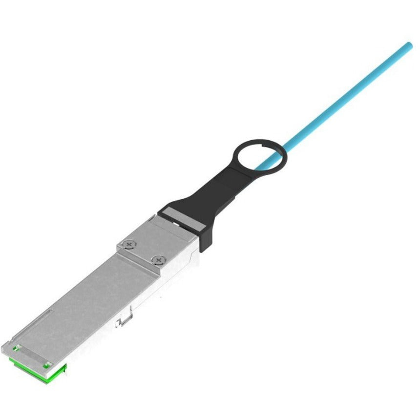 Panduit Active Optical Cable Assembly, Qsfp28 To Qsfp28, 100G, Om4, Aqua, 15 Meters