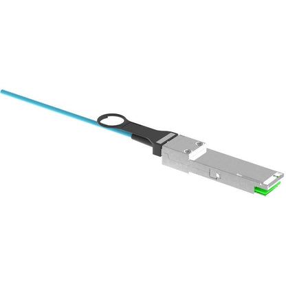 Panduit Active Optical Cable Assembly, Qsfp28 To Qsfp28, 100G, Om4, Aqua, 15 Meters