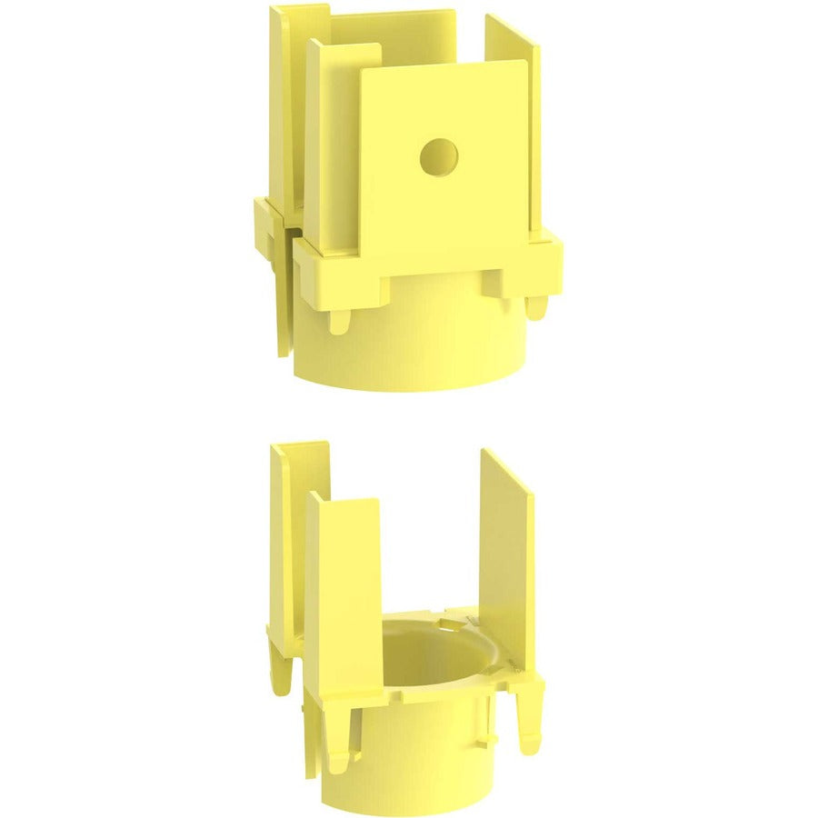Panduit Fiberrunner& 1-Port Spillout, 2X2, Yellow FIDT2X2LYL