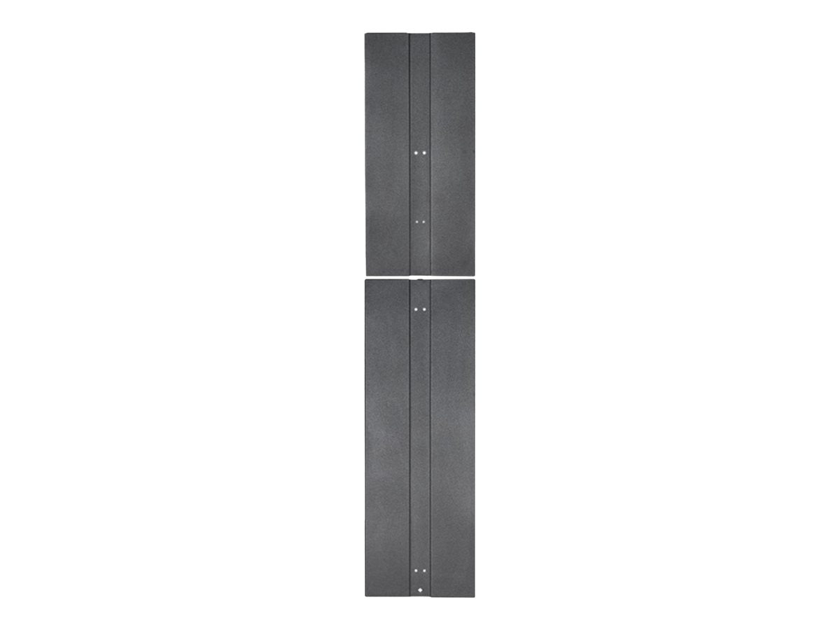 Panduit PatchRunner 2 Enhanced - Rack cable management end panel - bla