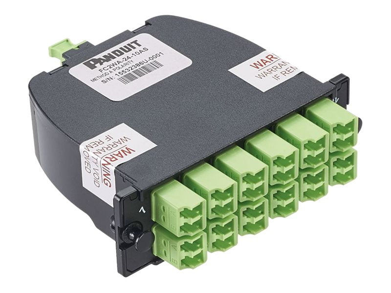Panduit FQZO-12-10AS 12-Fiber QuickNet SFQ MPO-LC Cassette, OM4, Method A Panduit FQZO-12-10AS 12-Fiber QuickNet SFQ MPO-LC Cassette, OM4, Method A