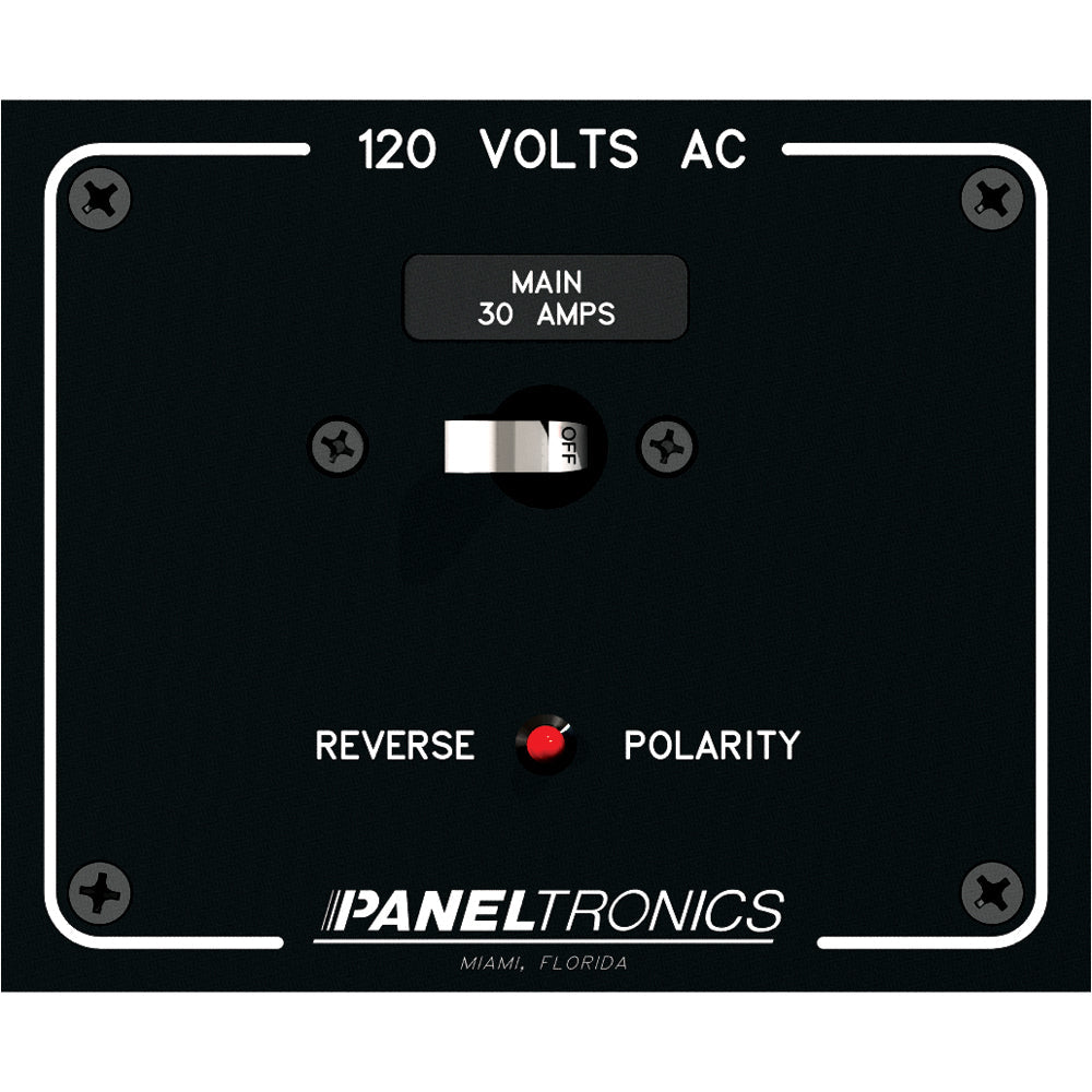 Paneltronics Standard Panel AC Main Double Pole w/30Amp CB & Reverse P