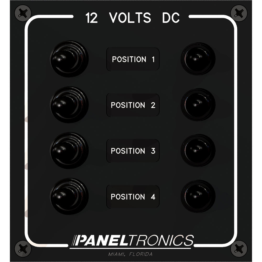 Paneltronics Waterproof Panel - DC 4-Position Toggle Switch & Circuit